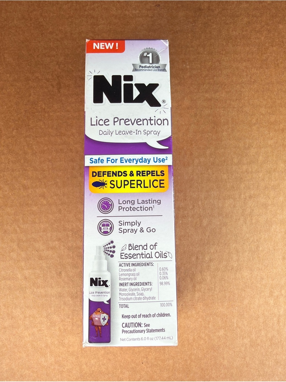 Lice Prevention Daily Leave-In Spray - Purple